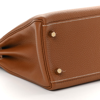 Hermes Togo Kelly Retourne 32 Gold 8 of 12