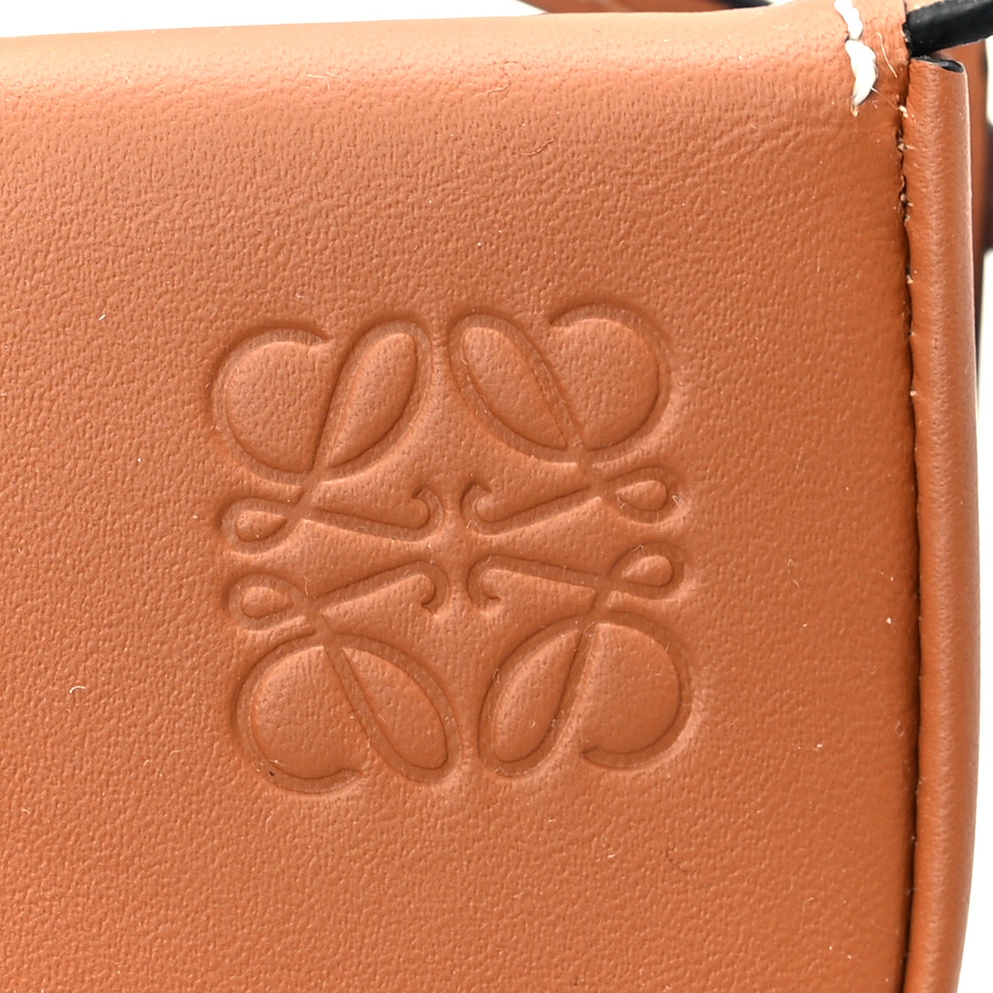 Soft Calfskin Mini Heel Pouch Tan