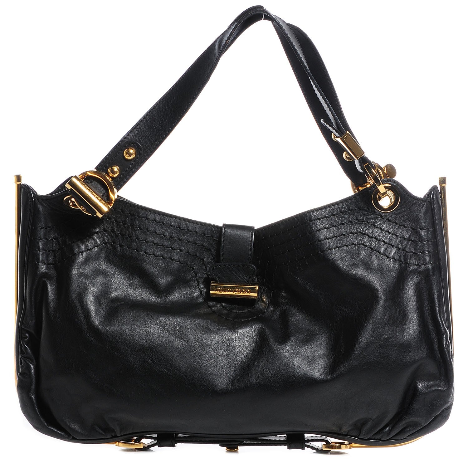 Jimmy Choo Leather Arianne Shoulder Bag Black 1 of 7