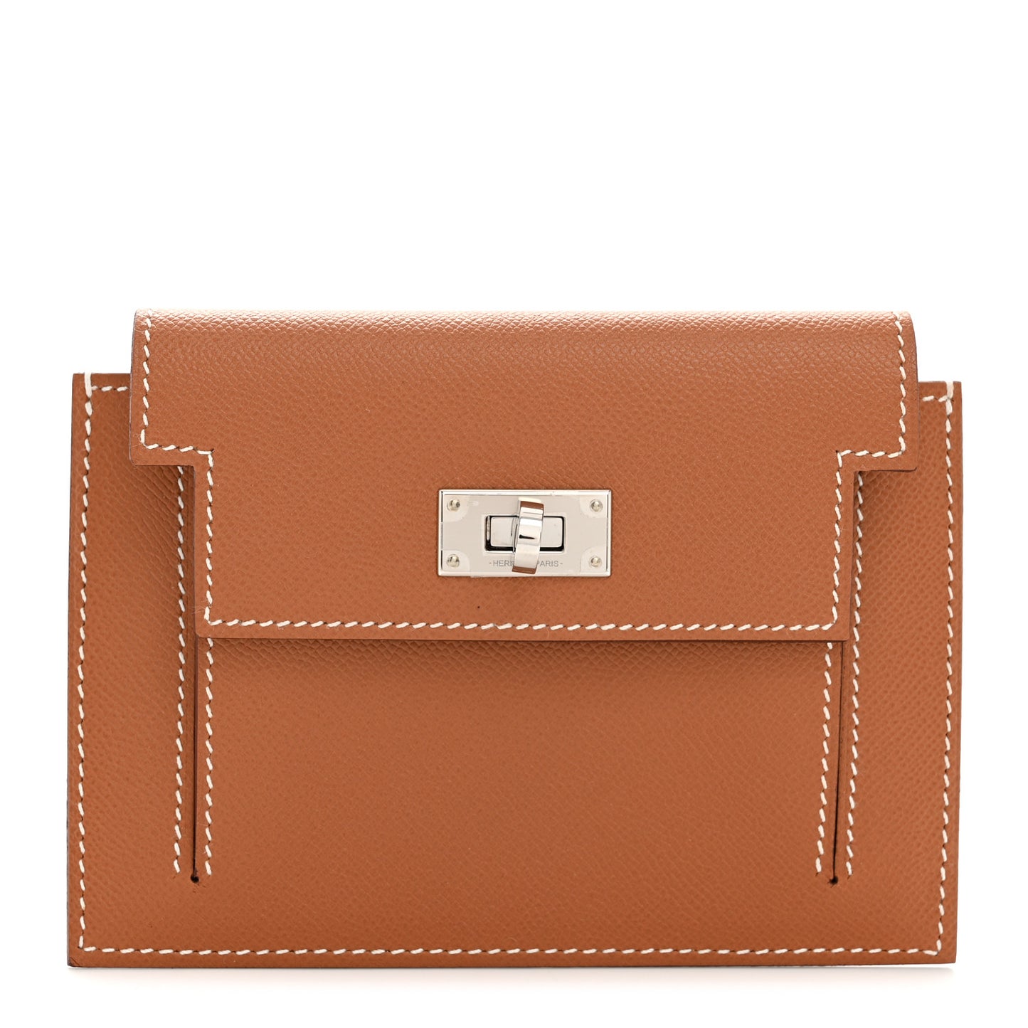 Epsom Kelly Pocket Compact Wallet Gold