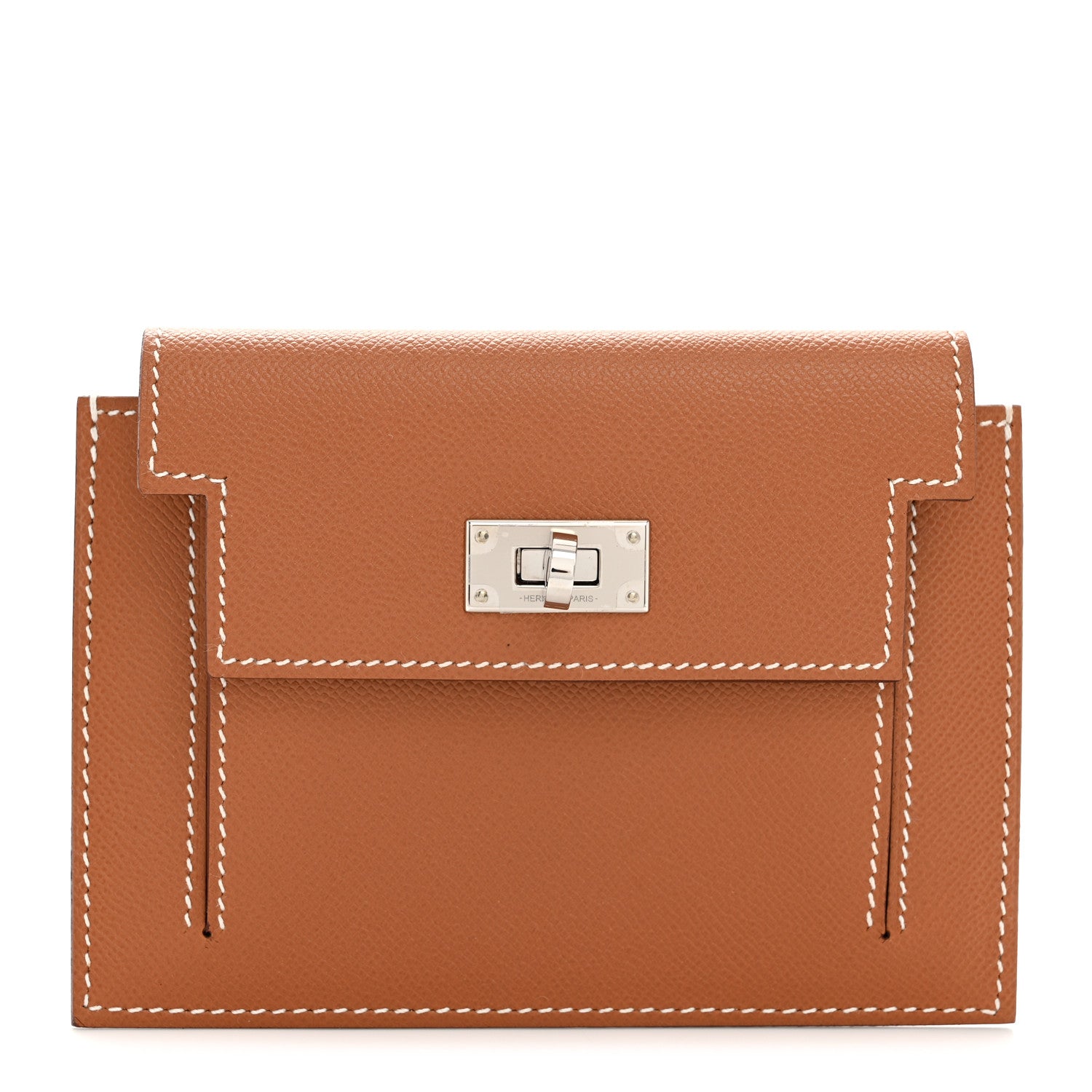 Hermes Epsom Kelly Pocket Compact Wallet Gold 1 of 7