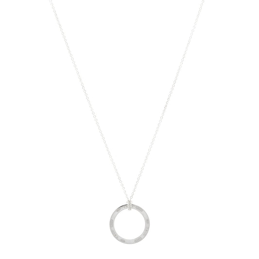 Sterling Silver 1837 Circle Pendant Necklace