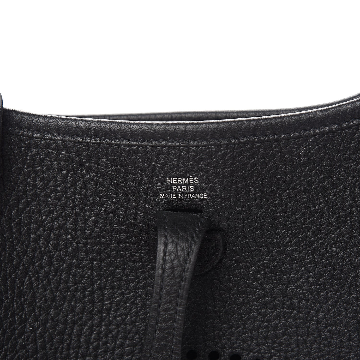 Hermes Taurillon Clemence Evelyne TPM Black 5 of 10