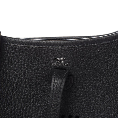 Hermes Taurillon Clemence Evelyne TPM Black 5 of 10