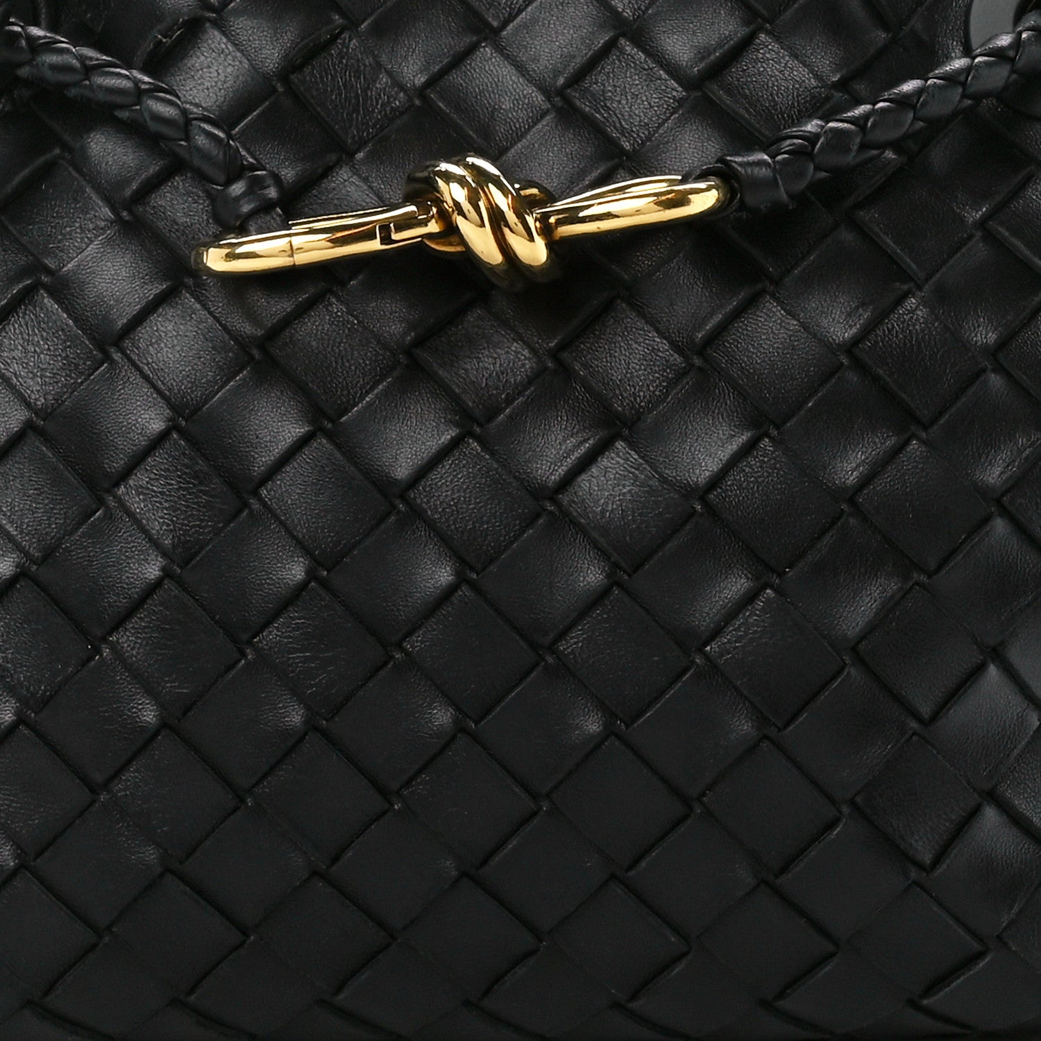 Bottega Veneta Nappa Intrecciato Small Andiamo Shoulder Bag Black 7 of 9