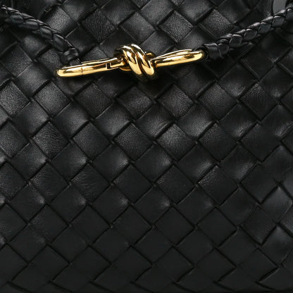 Bottega Veneta Nappa Intrecciato Small Andiamo Shoulder Bag Black 7 of 9