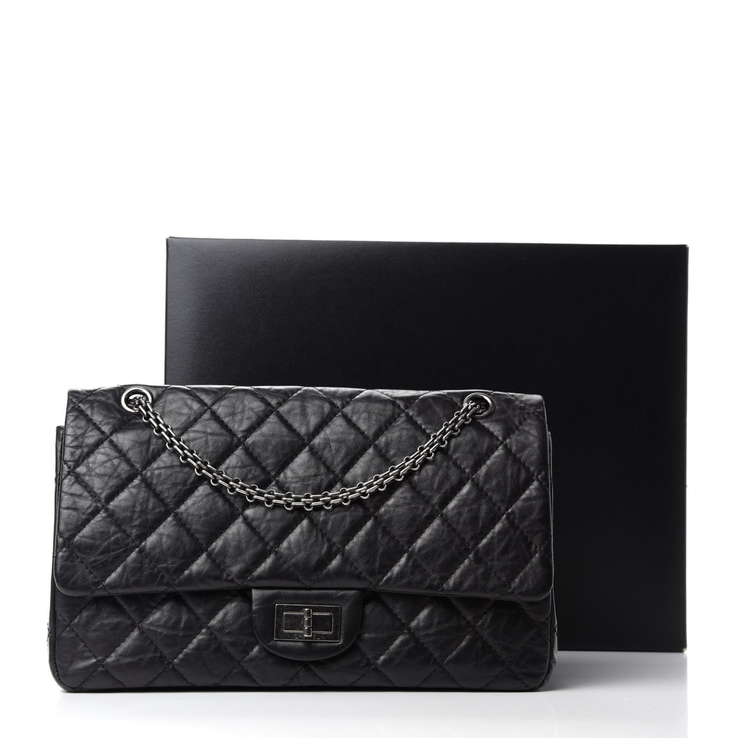 Chanel Aged Calfskin Quilted 2.55 Reissue 227 Flap Black 13 of 13