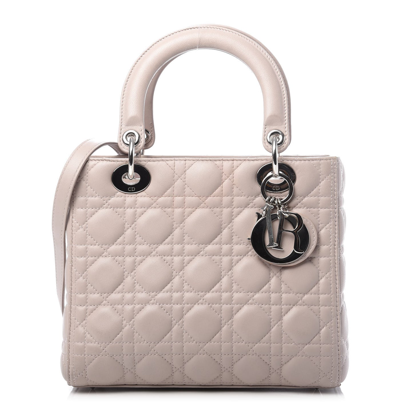 Lambskin Cannage Medium Lady Dior Light Pink