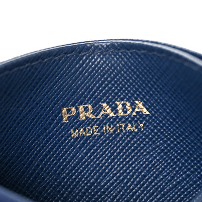 Prada Saffiano Card Case Bleuette 6 of 6