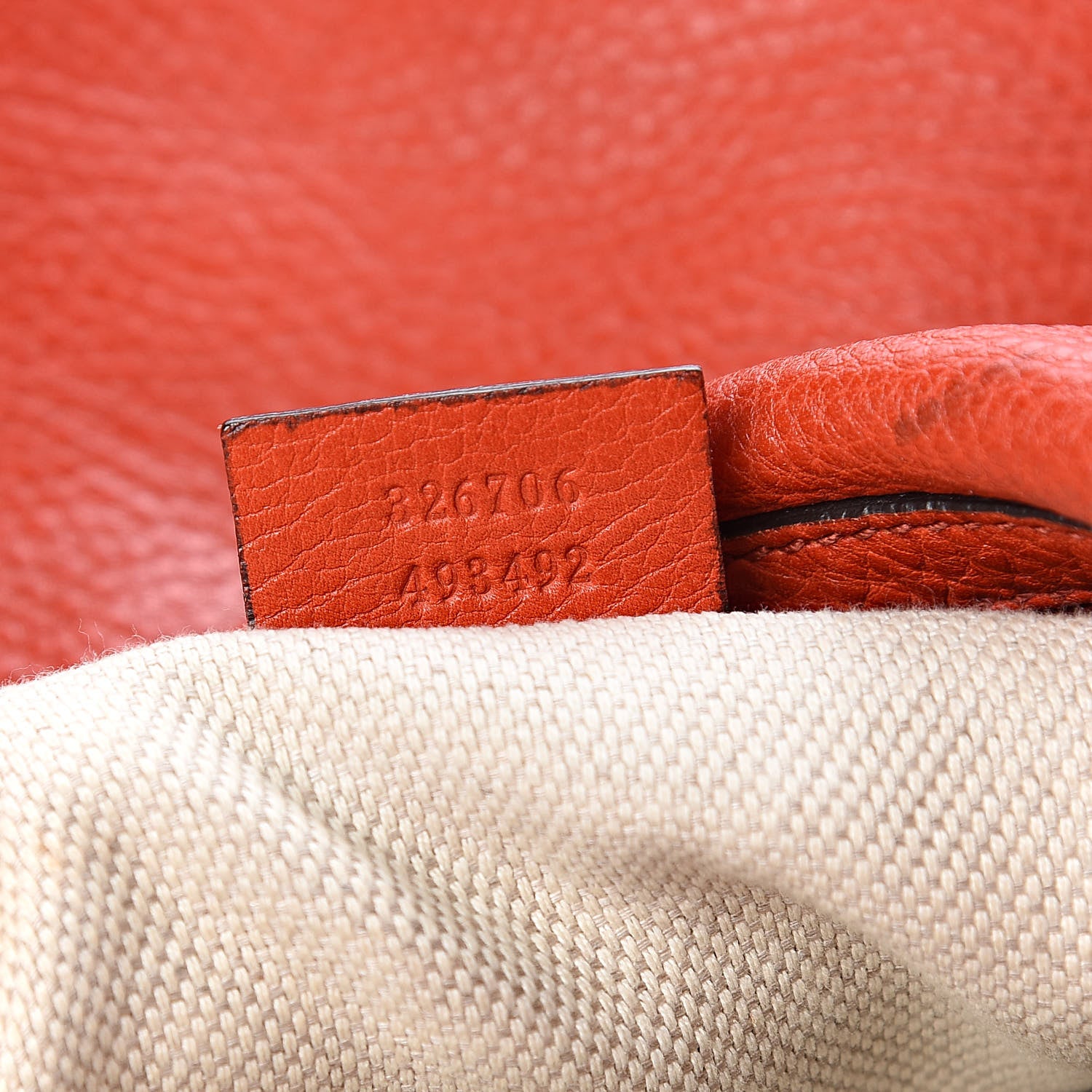 Gucci Pebbled Calfskin Medium Soho Chain Hobo Sun Orange 7 of 11