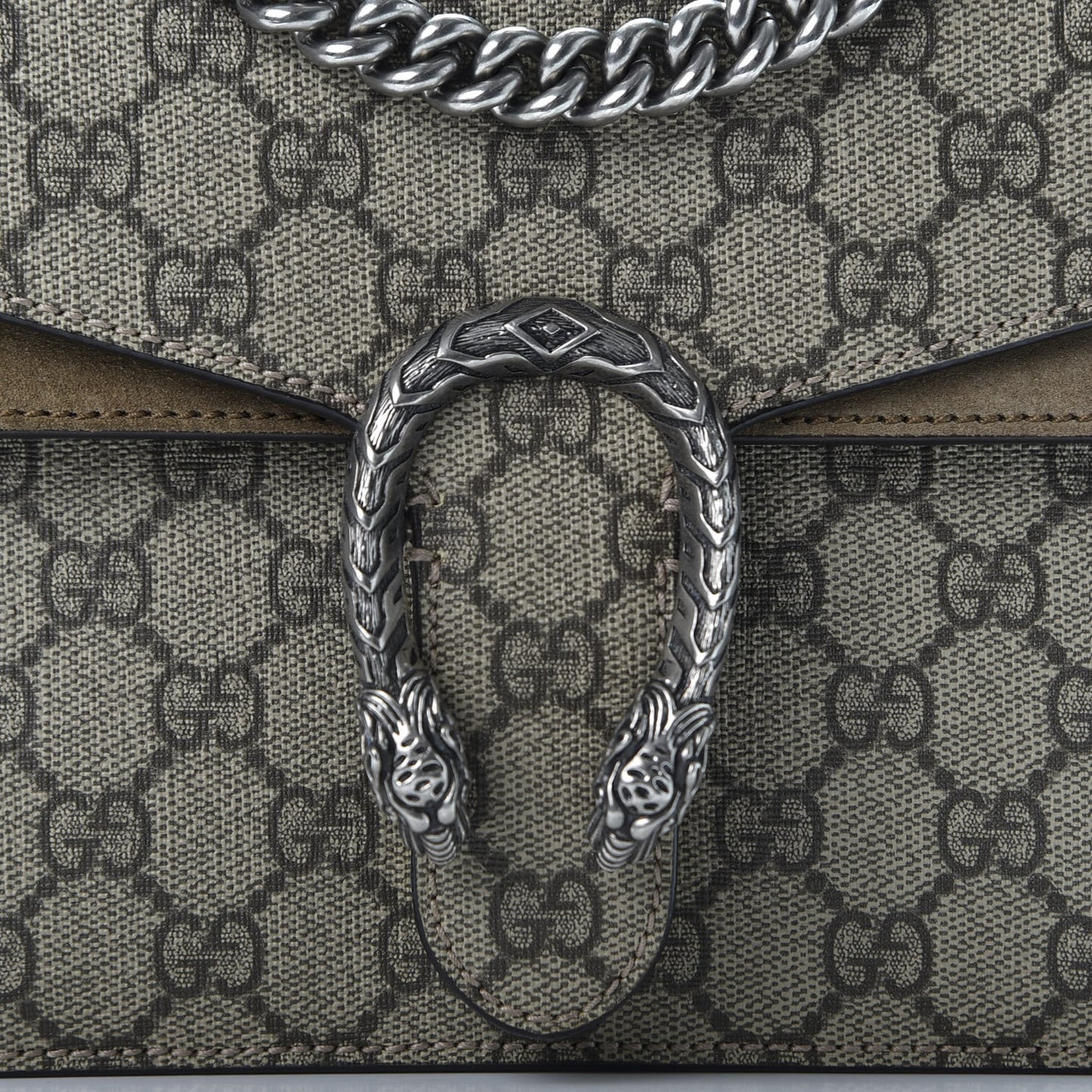 GG Supreme Monogram Mini Dionysus Shoulder Bag Taupe