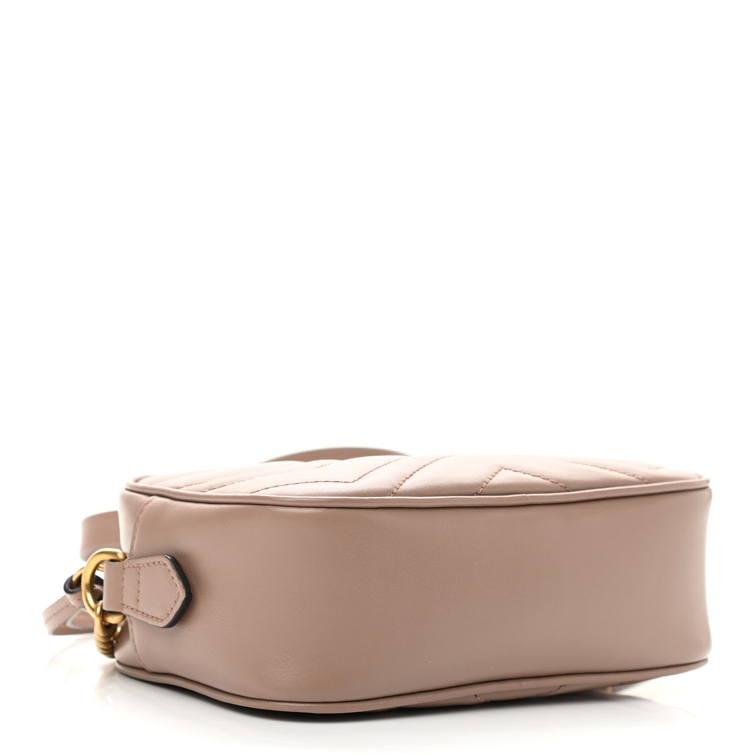 Gucci Calfskin Matelasse Mini GG Marmont Chain Shoulder Bag Porcelain Rose 4 of 13