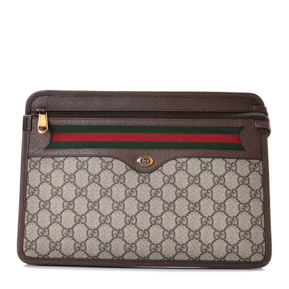 Gucci GG Supreme Monogram Web Small Ophidia Documents Holder Beige New Acero 1 of 10