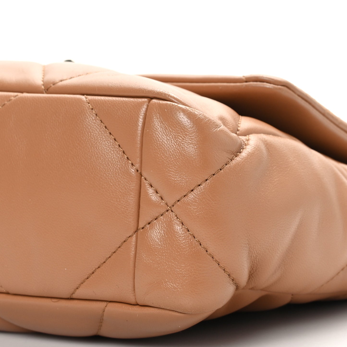 Lambskin Quilted Medium Chanel 19 Flap Brown