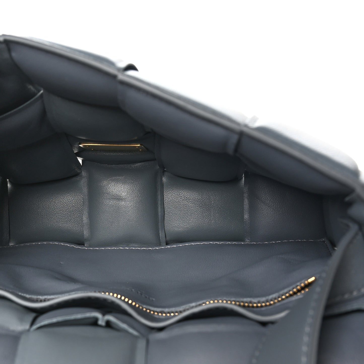 Nappa Maxi Intreccio Padded Cassette Crossbody Bag Thunder