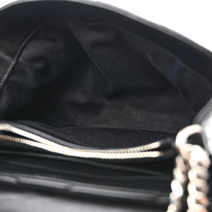 Saint Laurent Calfskin Y Quilted Monogram Small Loulou Chain Satchel Black 5 of 12