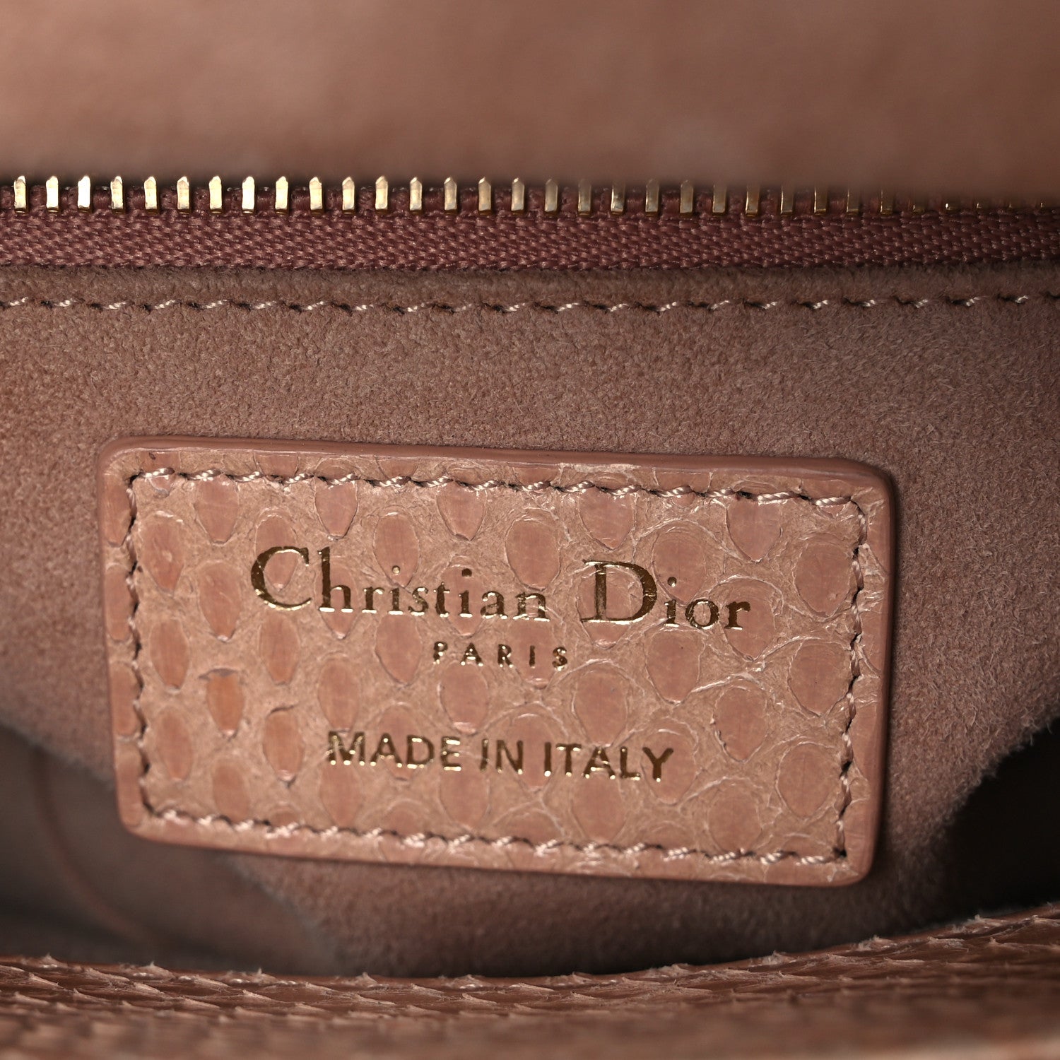 Christian Dior Snakeskin Mini Lady Dior Beige 6 of 14