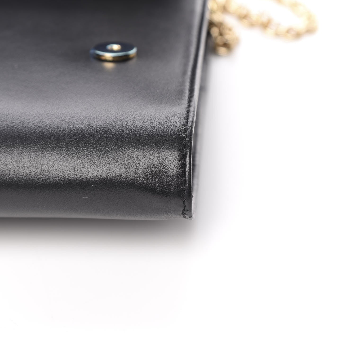 Dolce & Gabbana Vitello L'Amore Bellezza Chain Wallet Black 13 of 14