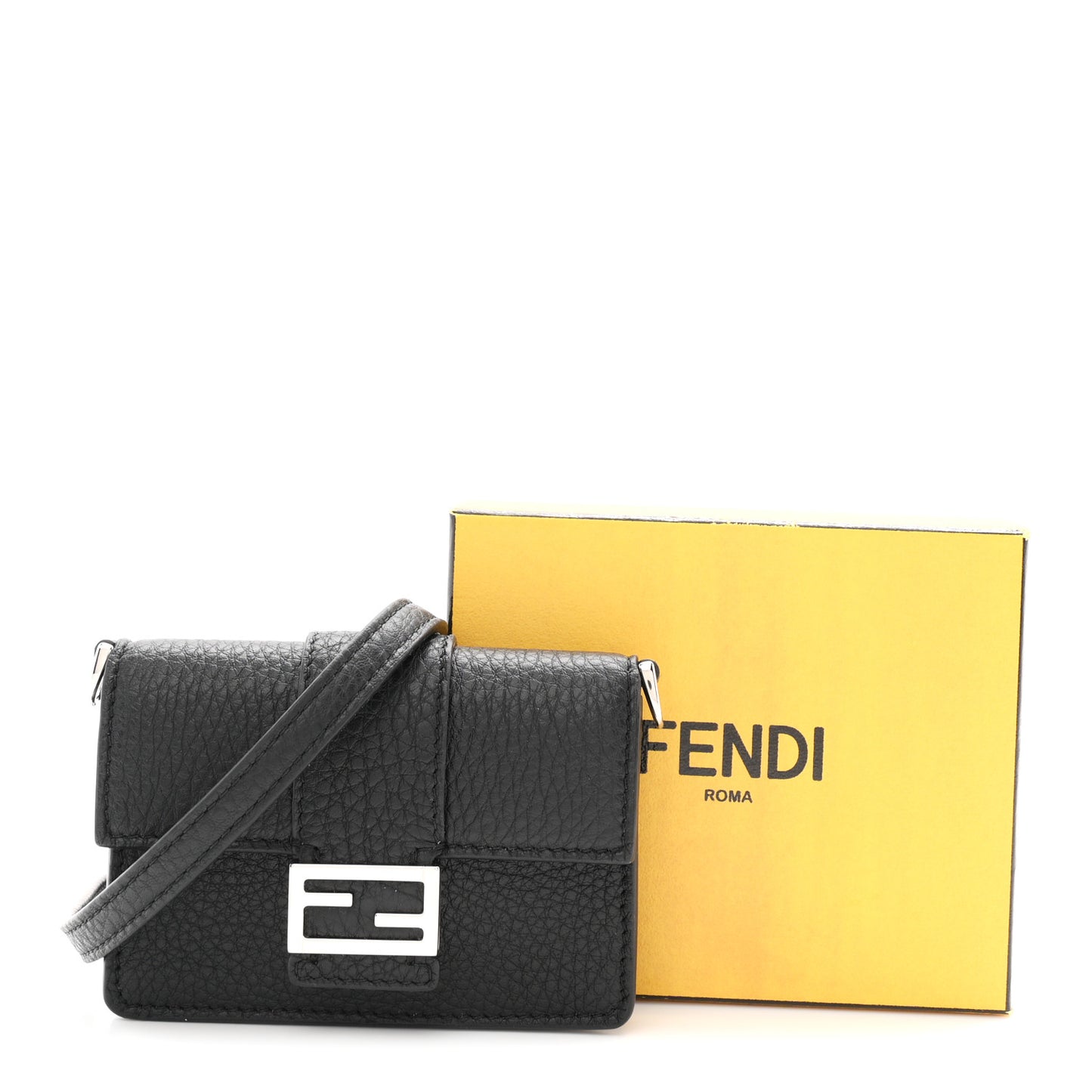 Cuoio Romano Micro Flat Baguette Black