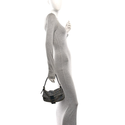Fendi Zucchino Baguette Navy 2 of 9