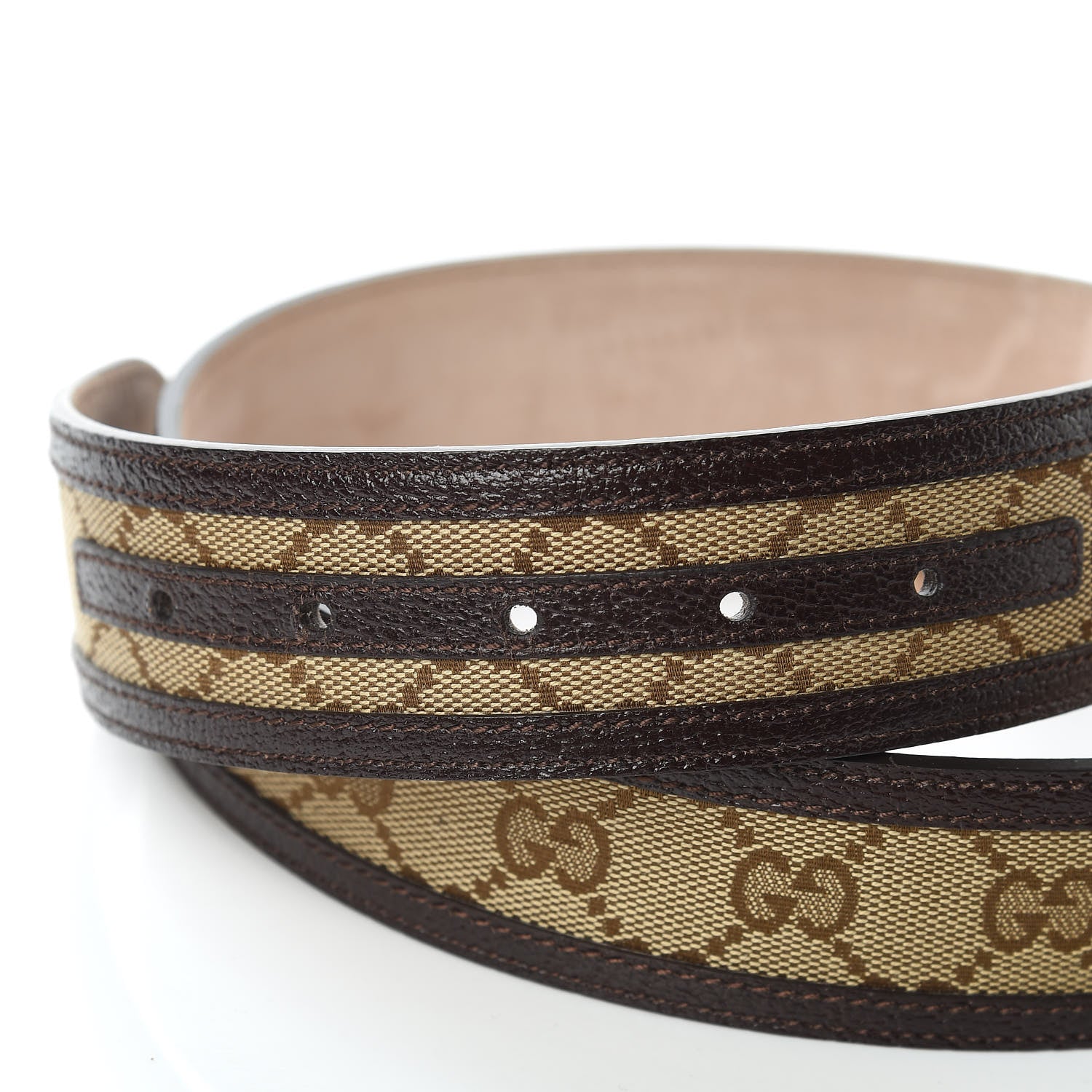 Gucci Monogram Interlocking G Belt 80 32 Brown 5 of 6