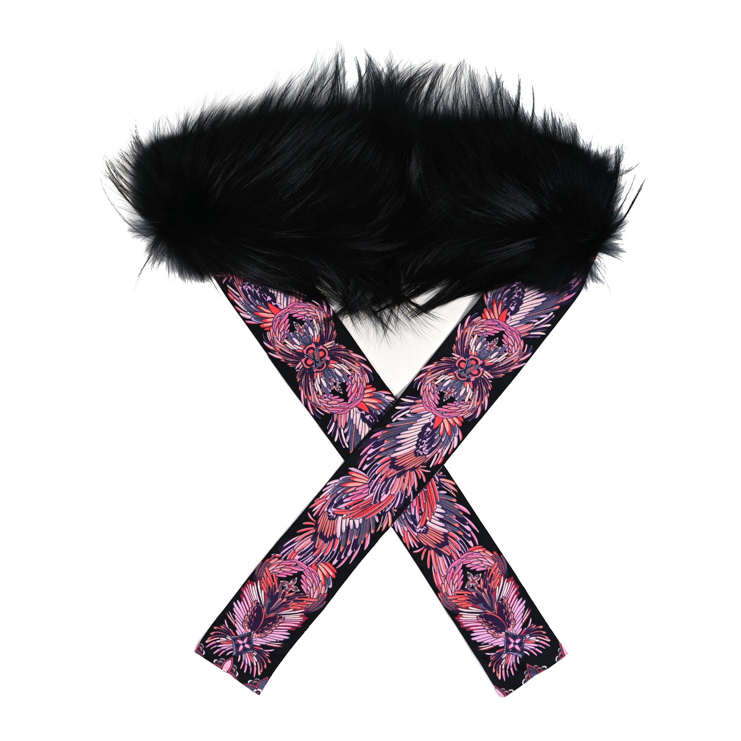 Silk Fox Fur Innocence Bandeau Black