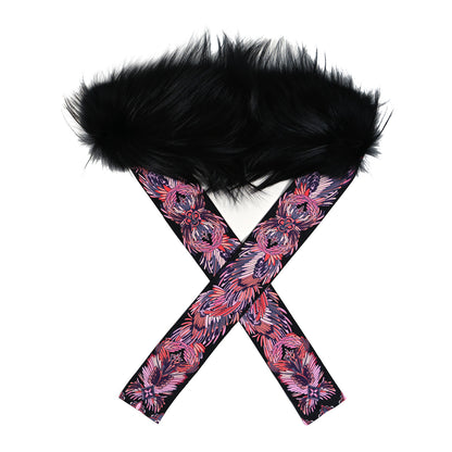 Louis Vuitton Silk Fox Fur Innocence Bandeau Black 1 of 4
