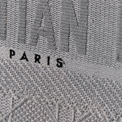 Christian Dior Canvas Embroidered Cannage Medium Book Tote Stone 11 of 15