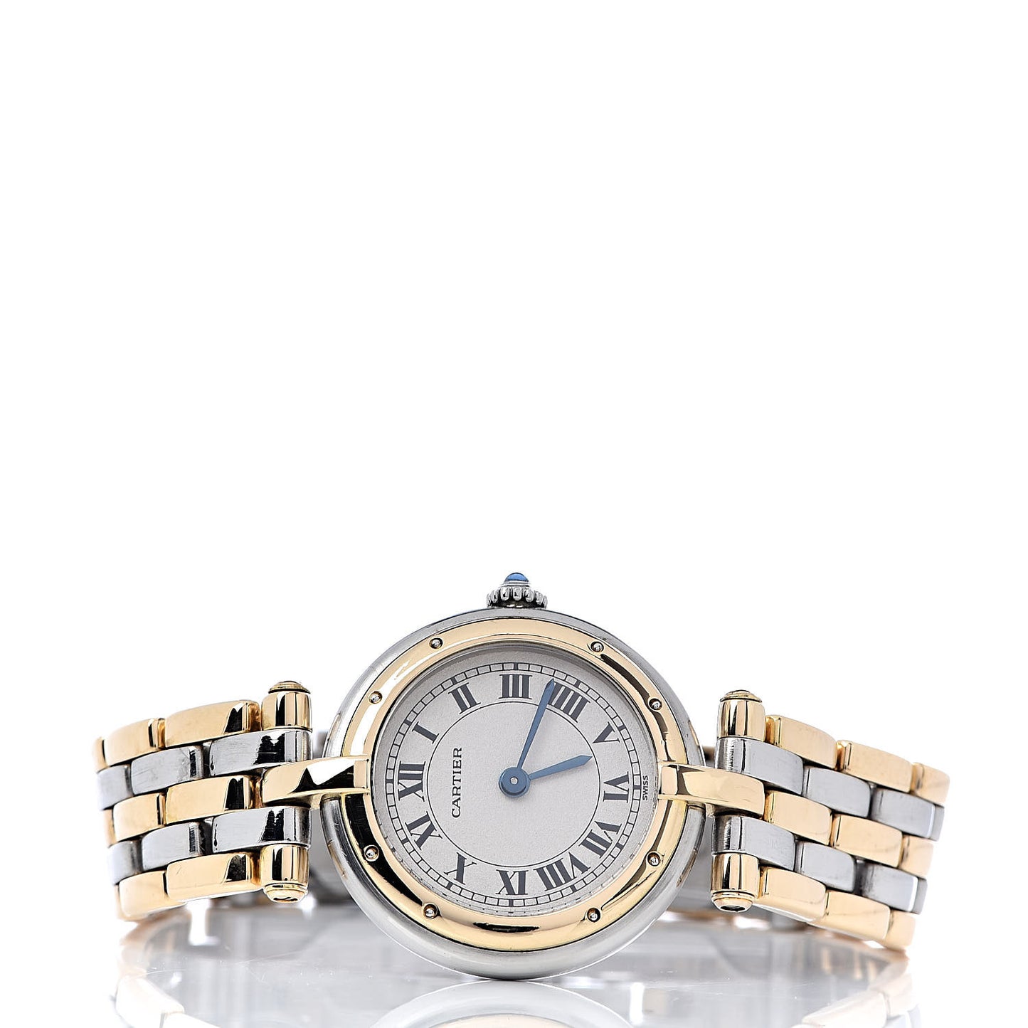 Stainless Steel 18K Yellow Gold 24mm Panthere Vendome Quartz Watch