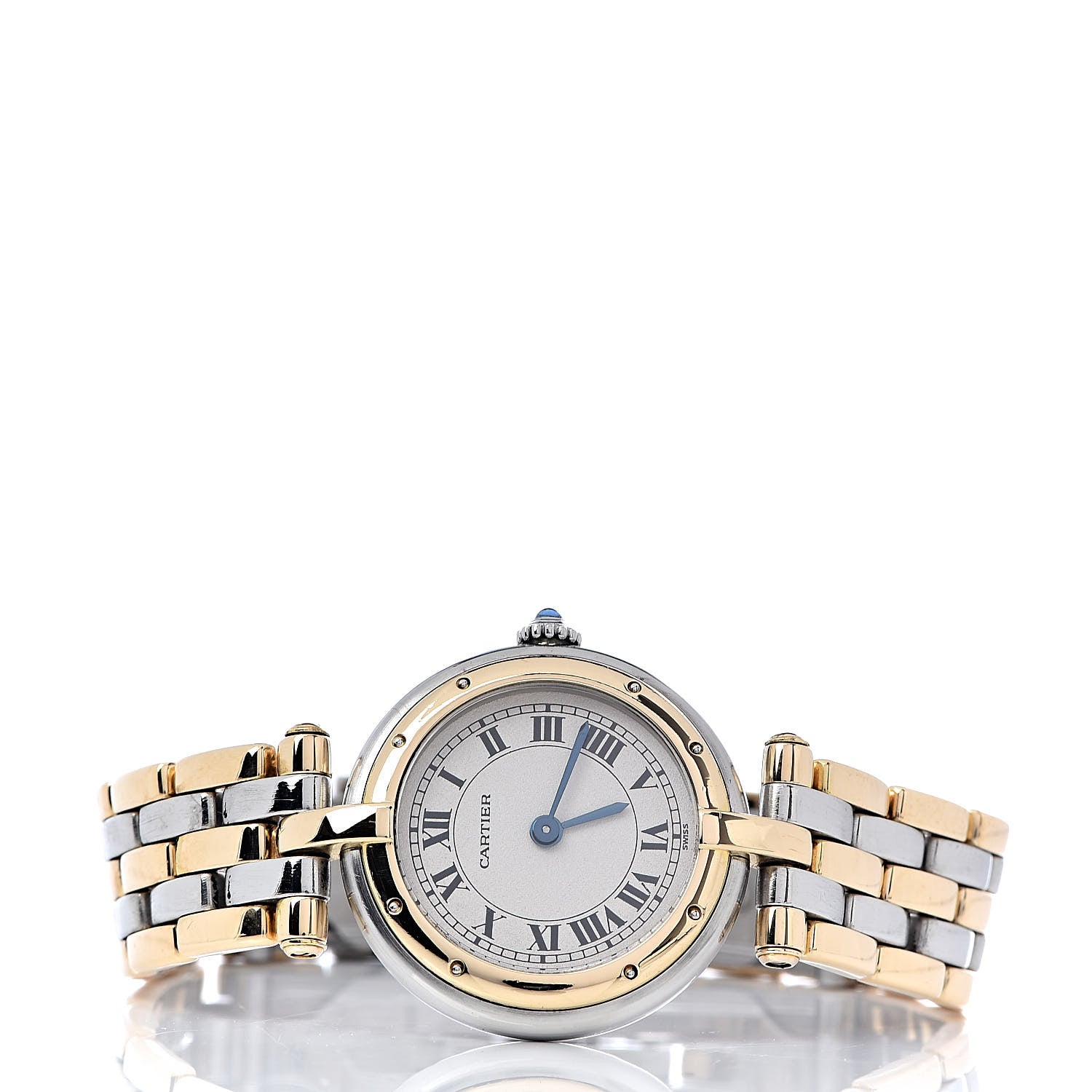 Cartier Stainless Steel 18K Yellow Gold 24mm Panthere Vendome Quartz Watch 3 of 7