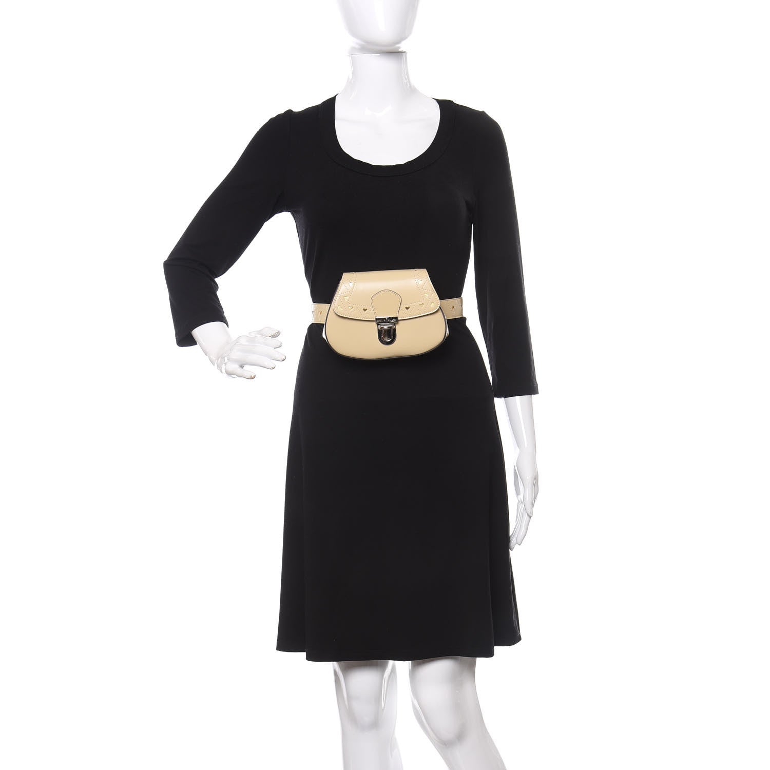 Gucci Calfskin Childrens Heart Belt Bag White 2 of 11