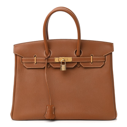 Hermes Togo Birkin 35 Gold 1 of 18