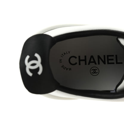 Chanel Calfskin CC Womens Sneakers 36.5 White 8 of 11