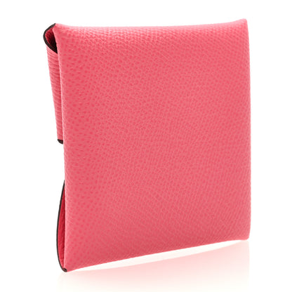 Hermes Epsom Bastia Coin Purse Rose Azalee 3 of 7