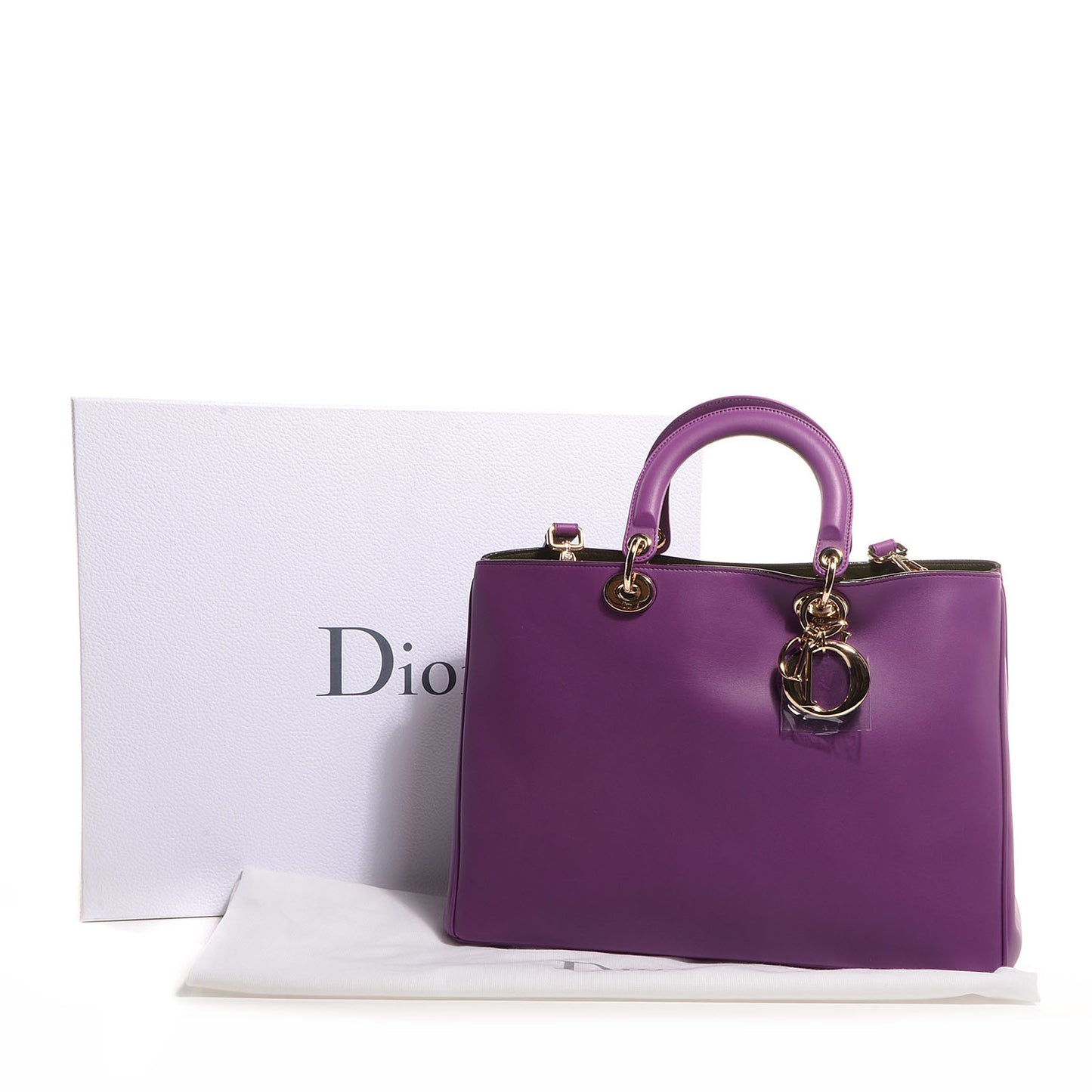 Calfskin Large Diorissimo Bag Purple