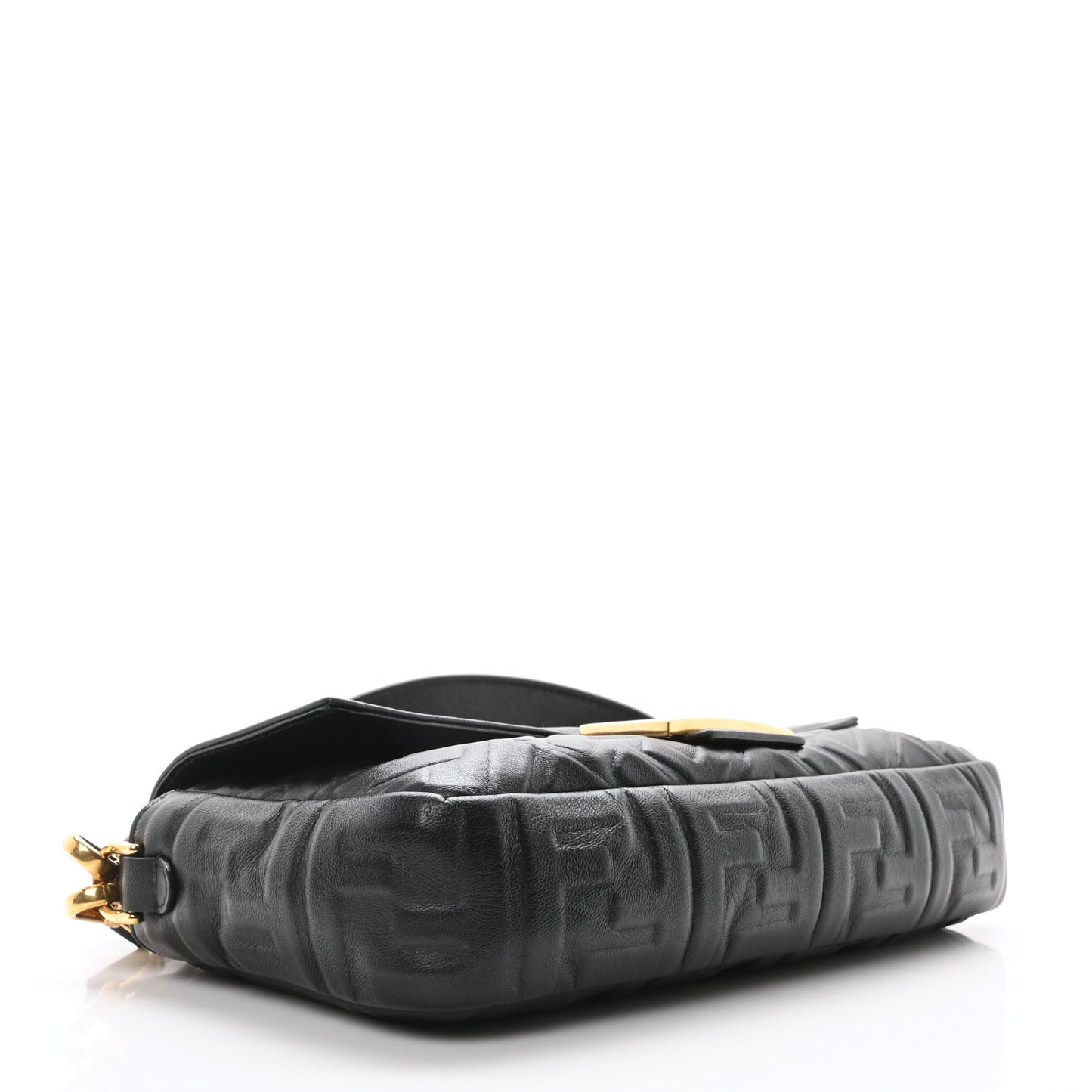 Nappa FF 1974 Embossed Baguette Black