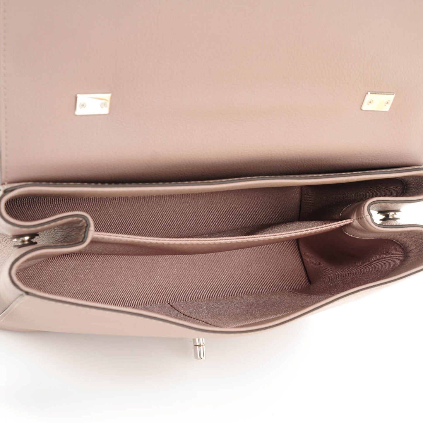 Soft Calfskin Lockme II Top Handle Mastic
