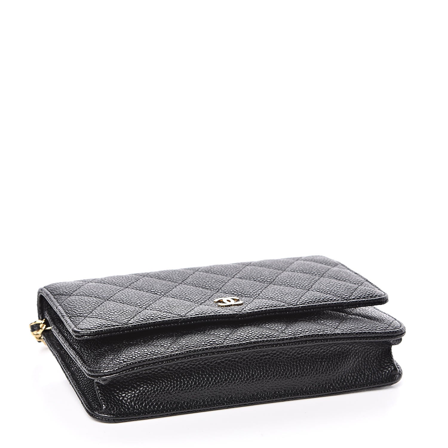 Chanel Caviar Quilted Wallet On Chain WOC Black 4 of 11