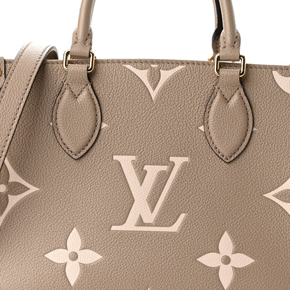 Louis Vuitton Empreinte Monogram Giant Onthego PM Tourterelle Creme 7 of 10