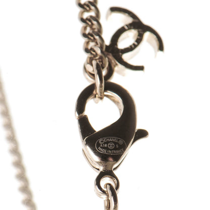 Chanel Gripoix Poured Glass CC Necklace Gold 5 of 5