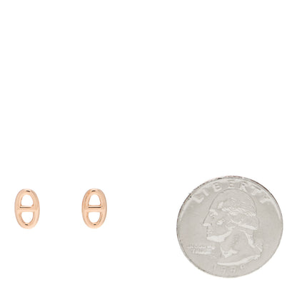 Hermes 18K Rose Gold TPM Farandole Stud Earrings 2 of 6