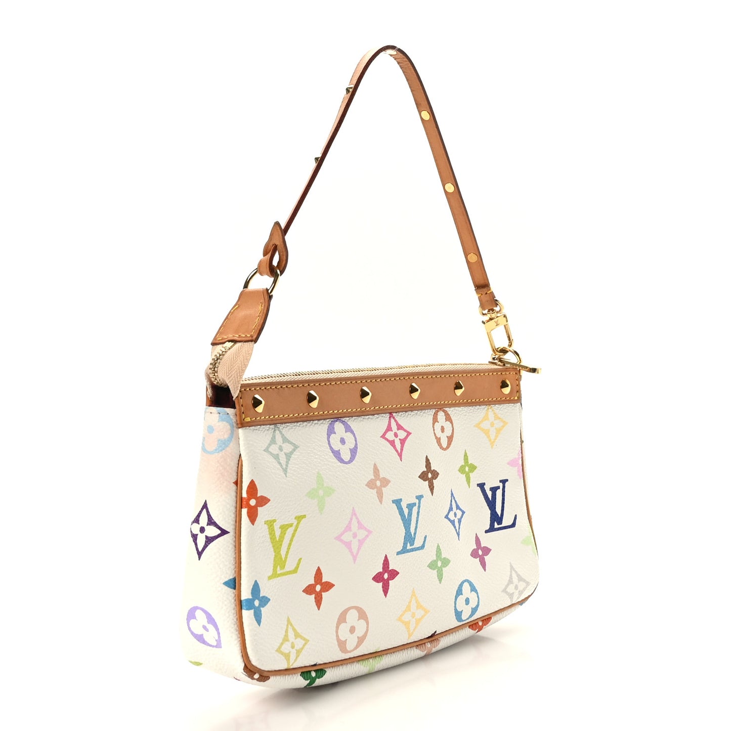 Monogram Multicolor Pochette Accessories White