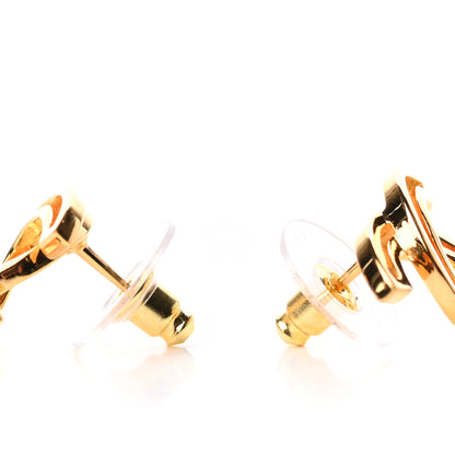 Chanel Metal Obazine CC Earrings Gold 3 of 5