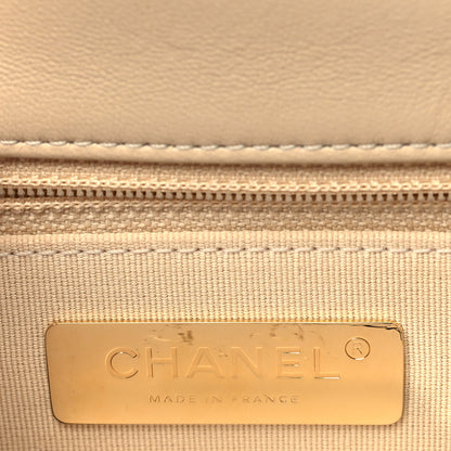 Chanel Lambskin Quilted Medium Chanel 19 Flap Light Beige 6 of 10