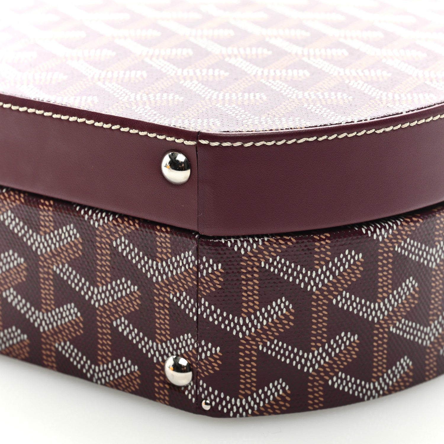 Goyard Goyardine Alto Hatbox Burgundy 8 of 8