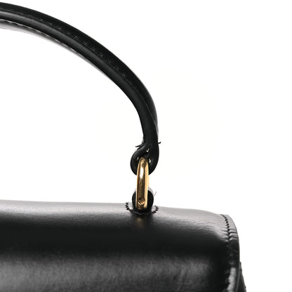Celine Satinated Calfskin Mini 16 Top Handle Bag Black 24 of 29