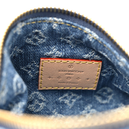 Louis Vuitton Monogram Denim Hills Pochette Blue 6 of 10