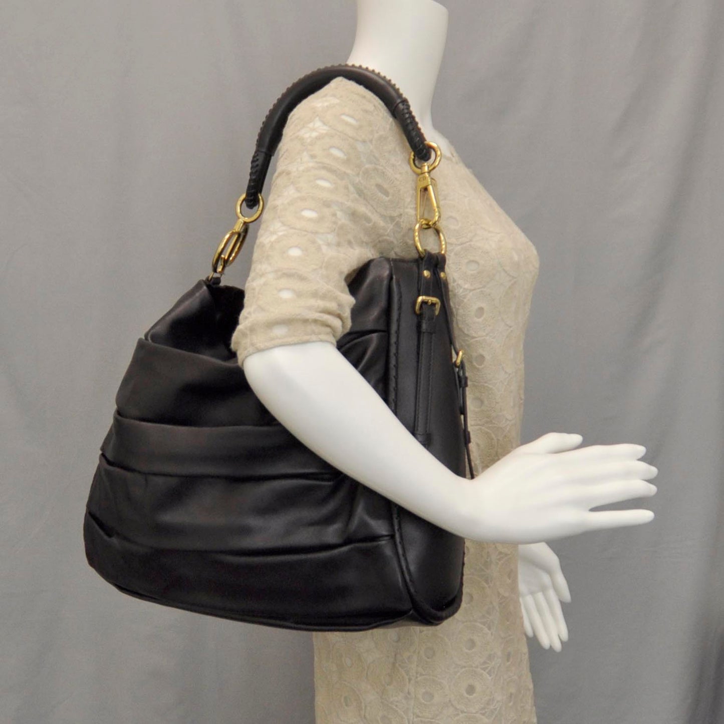 Lambskin Libertine Medium Hobo Black