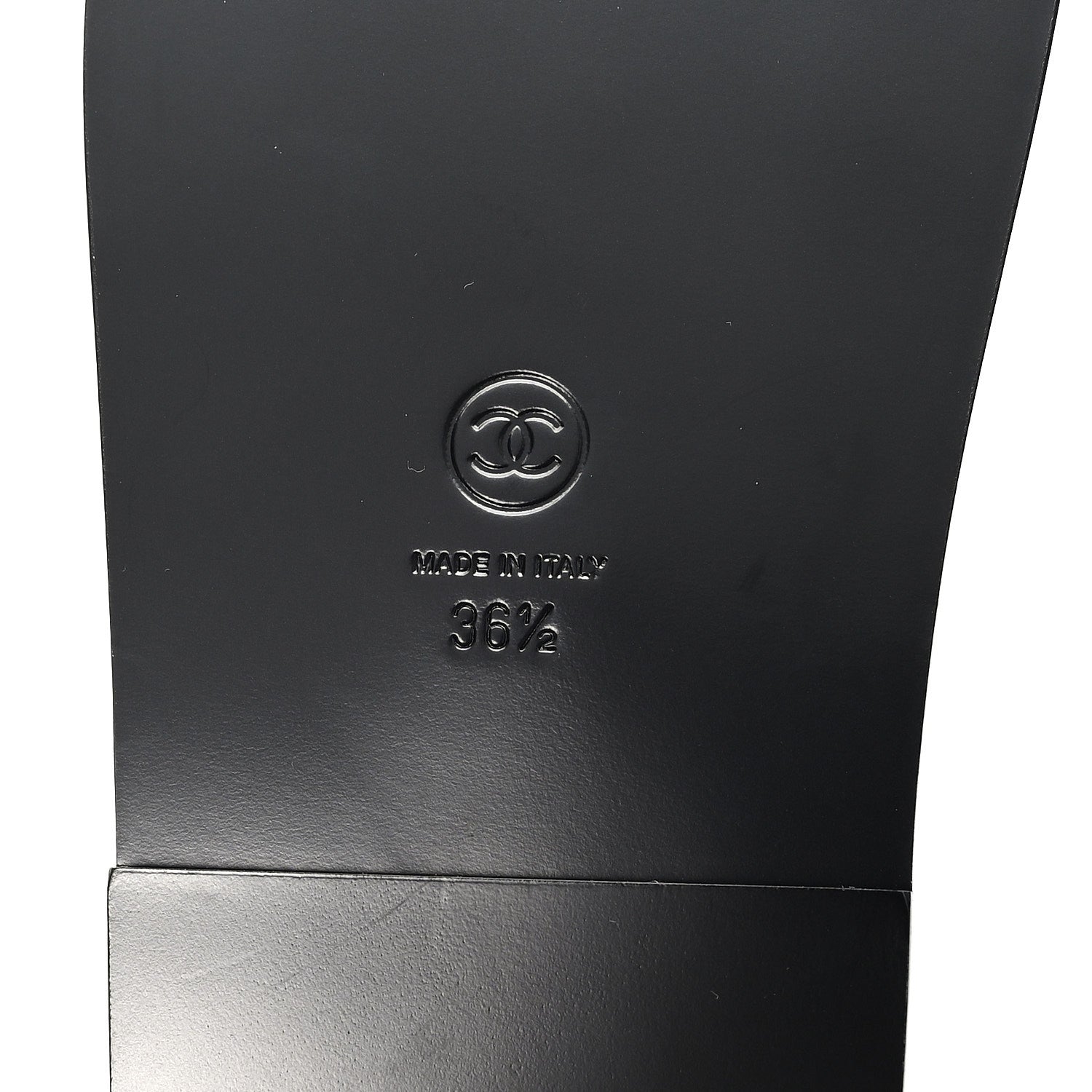 Chanel Grained Calfskin Velcro Dad Sandals 36.5 Black 7 of 10