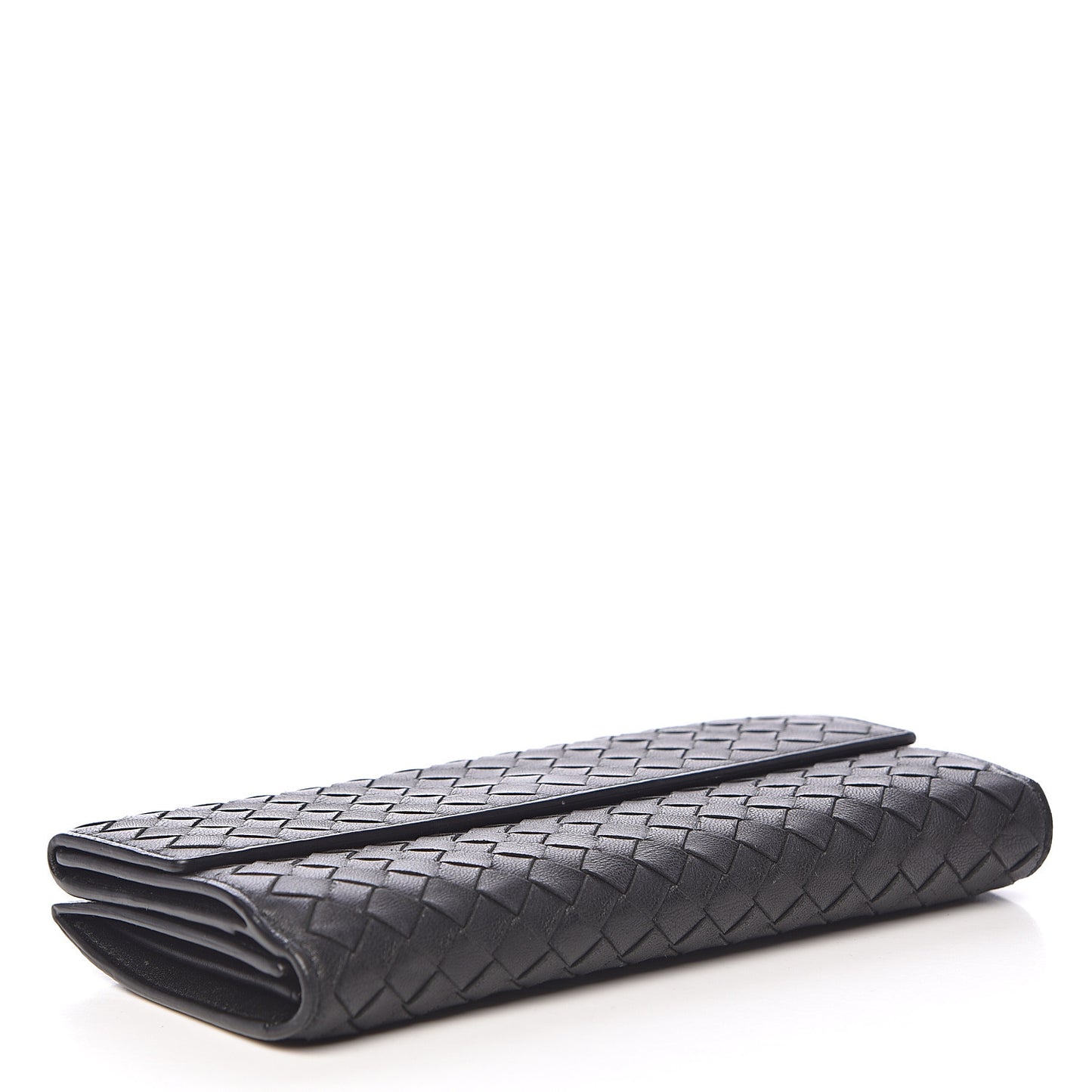 Nappa Intrecciato Continental Wallet Black